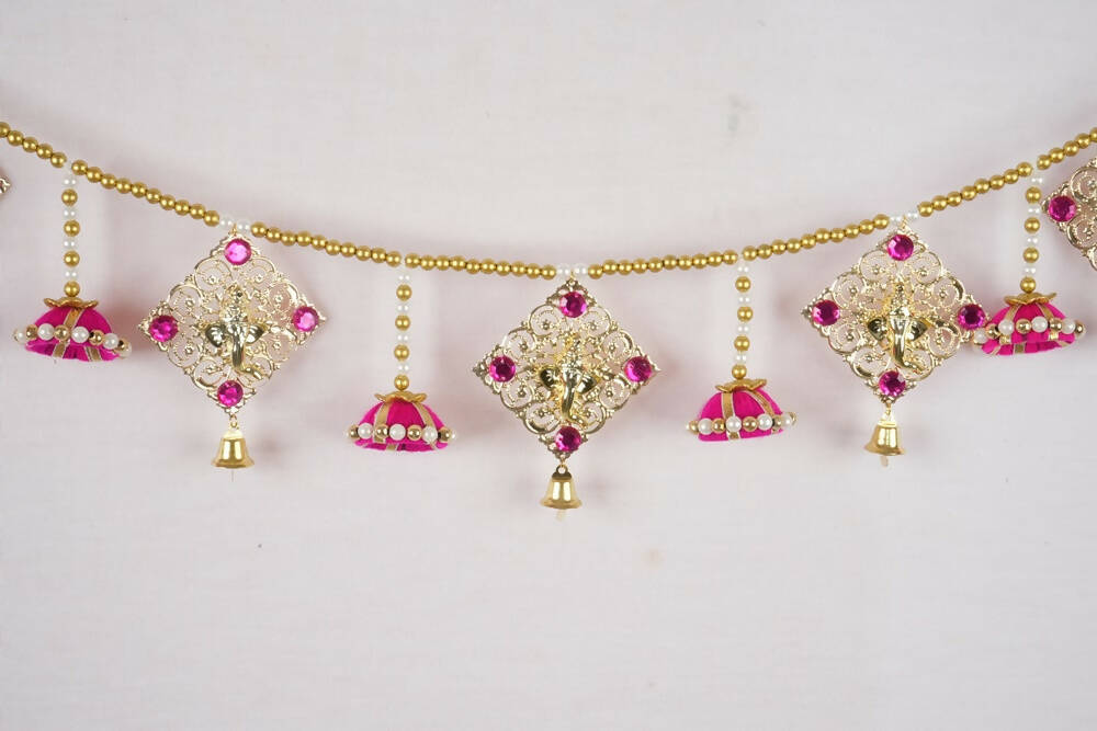 Kundan HandiKrafts Metal Square Plate Ganesha Thoranna - Distacart