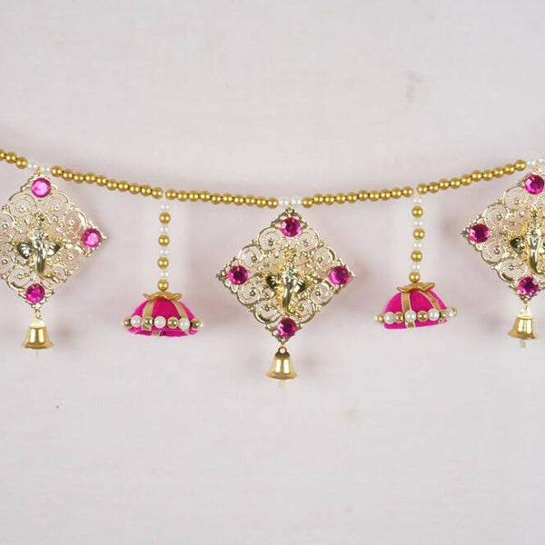 Kundan HandiKrafts Metal Square Plate Ganesha Thoranna - Distacart