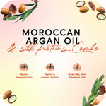 Thumbnail for Careberry Moroccon Argan Oil & Silk Proteins Strengthening Shampoo + Conditioner for Strong & Silky Hair - Distacart