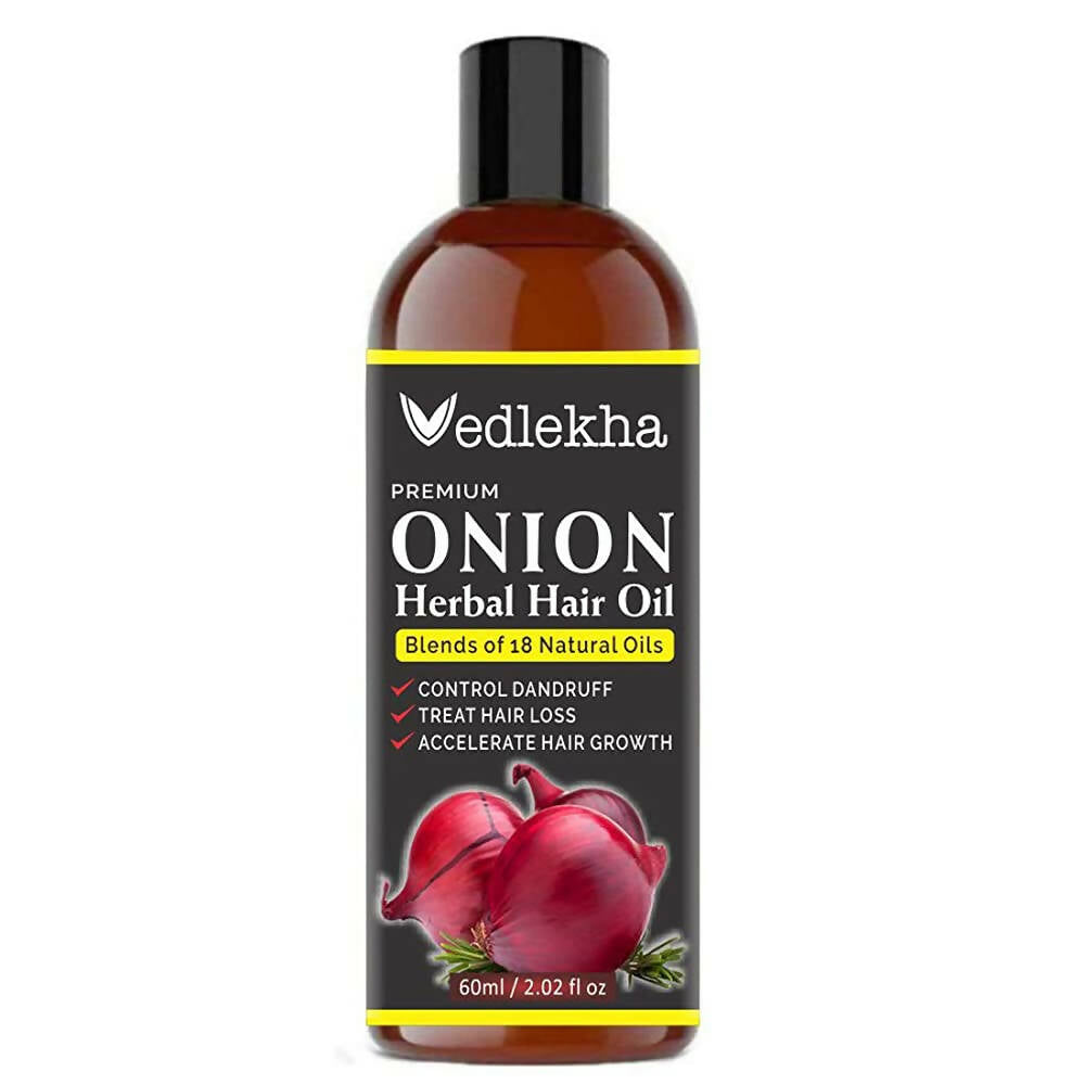 Vedlekha Onion Herbal Hair Oil - Distacart