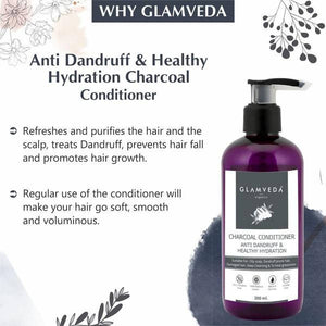 Glamveda Charcoal Conditioner Anti Dandruff & Healthy Hydration