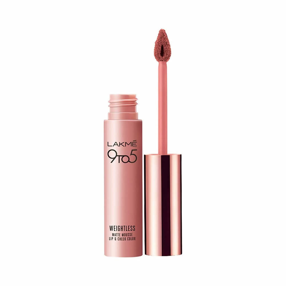 Lakme 9 To 5 Weightless Matte Mouse Lip & Cheek Color - Nude Cushion - Distacart