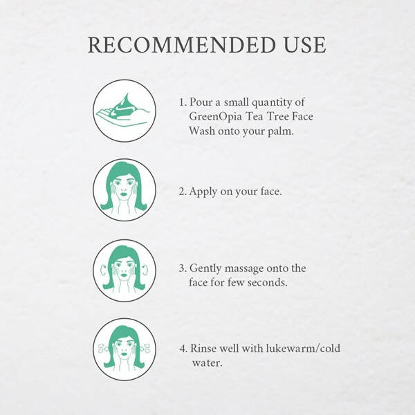 GreenOpia Naturals Tea Tree Face Wash - Distacart