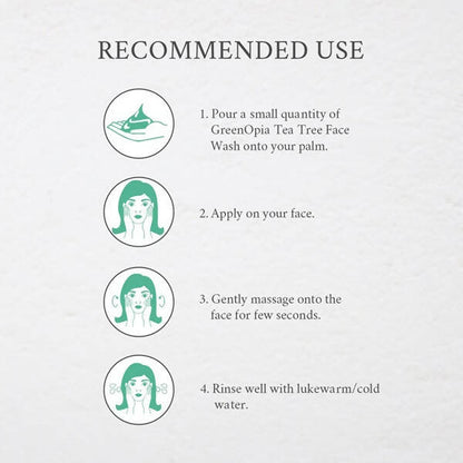 GreenOpia Naturals Tea Tree Face Wash - Distacart