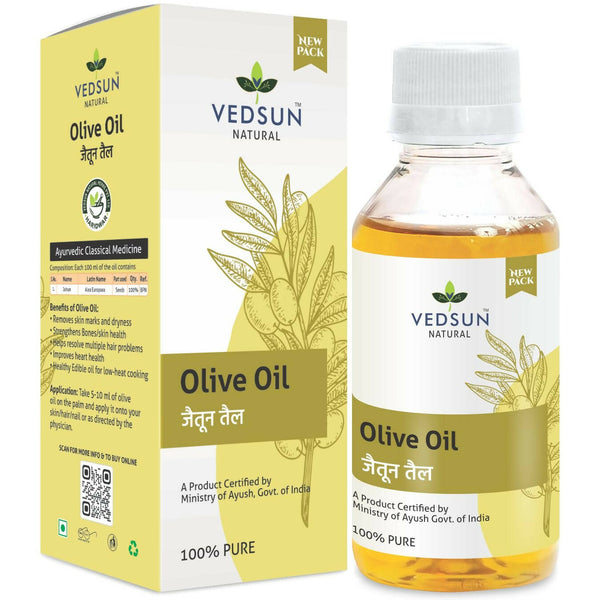 Vedsun Naturals Olive Oil Pure and Organic Massage Oil for Skin & Hair - Distacart