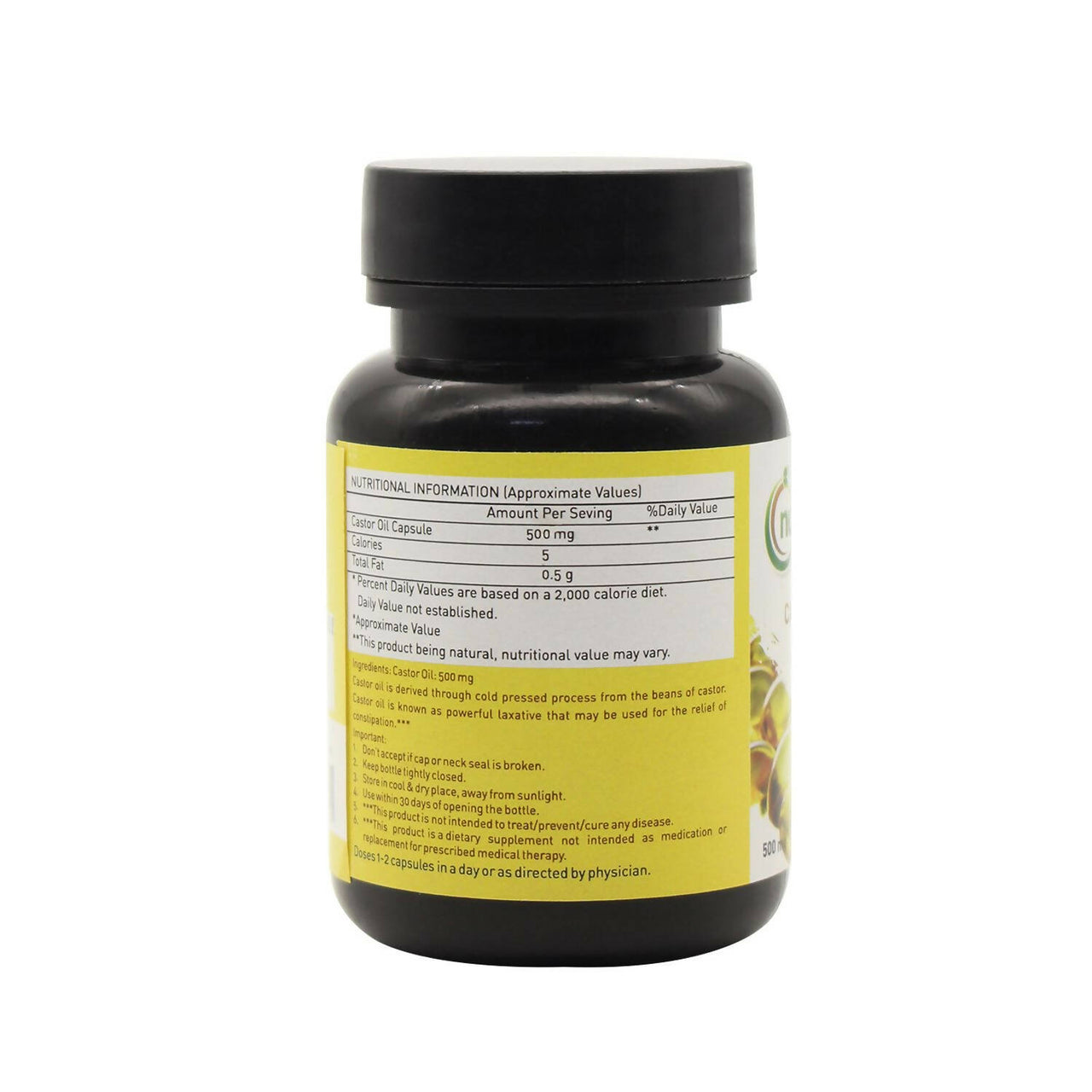 Nutriorg Castor Oil Soft Gel Capsules - Distacart