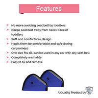 Thumbnail for Safe-O-Kid Car Safety Essential, Seat Belt Holder/Shortener For Toddlers, Blue - Distacart