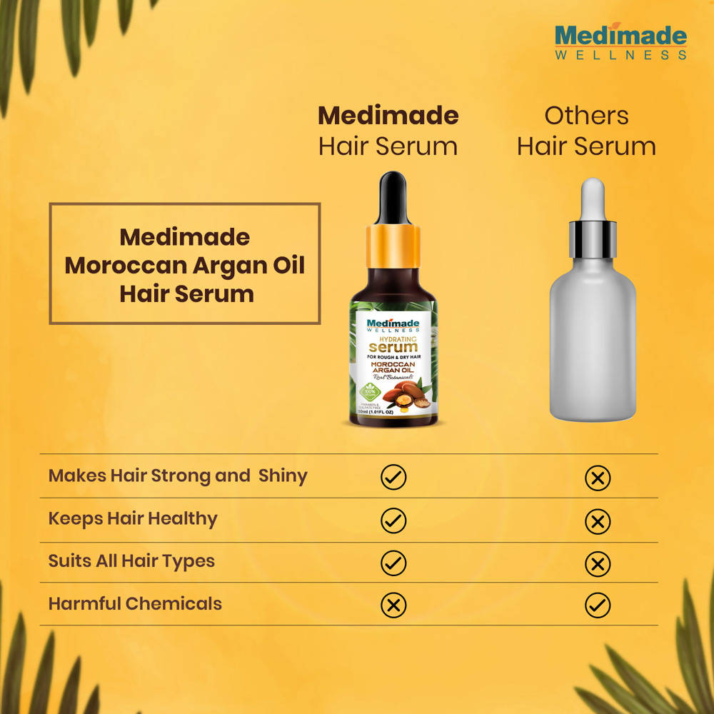 Medimade Wellness Hydrating Hair Serum with Moroccan Argan Oil