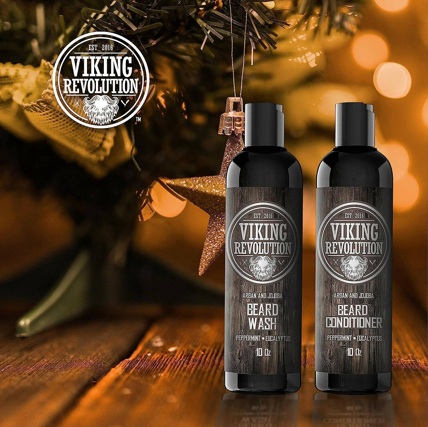 Viking Revolution Beard Wash and Beard Conditioner Combo - Distacart