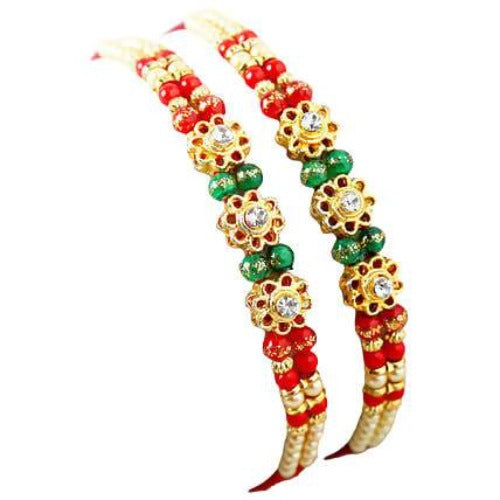 Set of 2 Charming Beads Rakhi