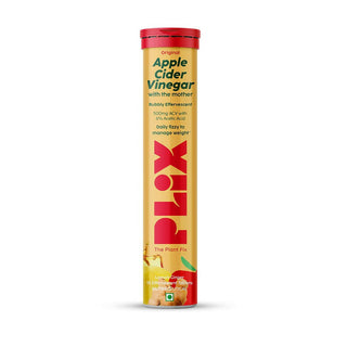PLIX The Plant Fix Apple Cider Vinegar Effervescent Tablet with Mother - Lemon Ginger - Distacart