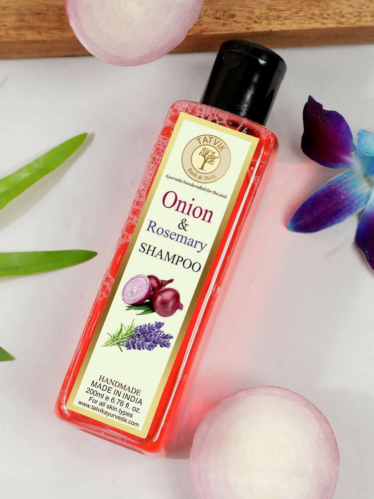 Tatvik Ayurveda Onion & Rosemary Shampoo - Distacart