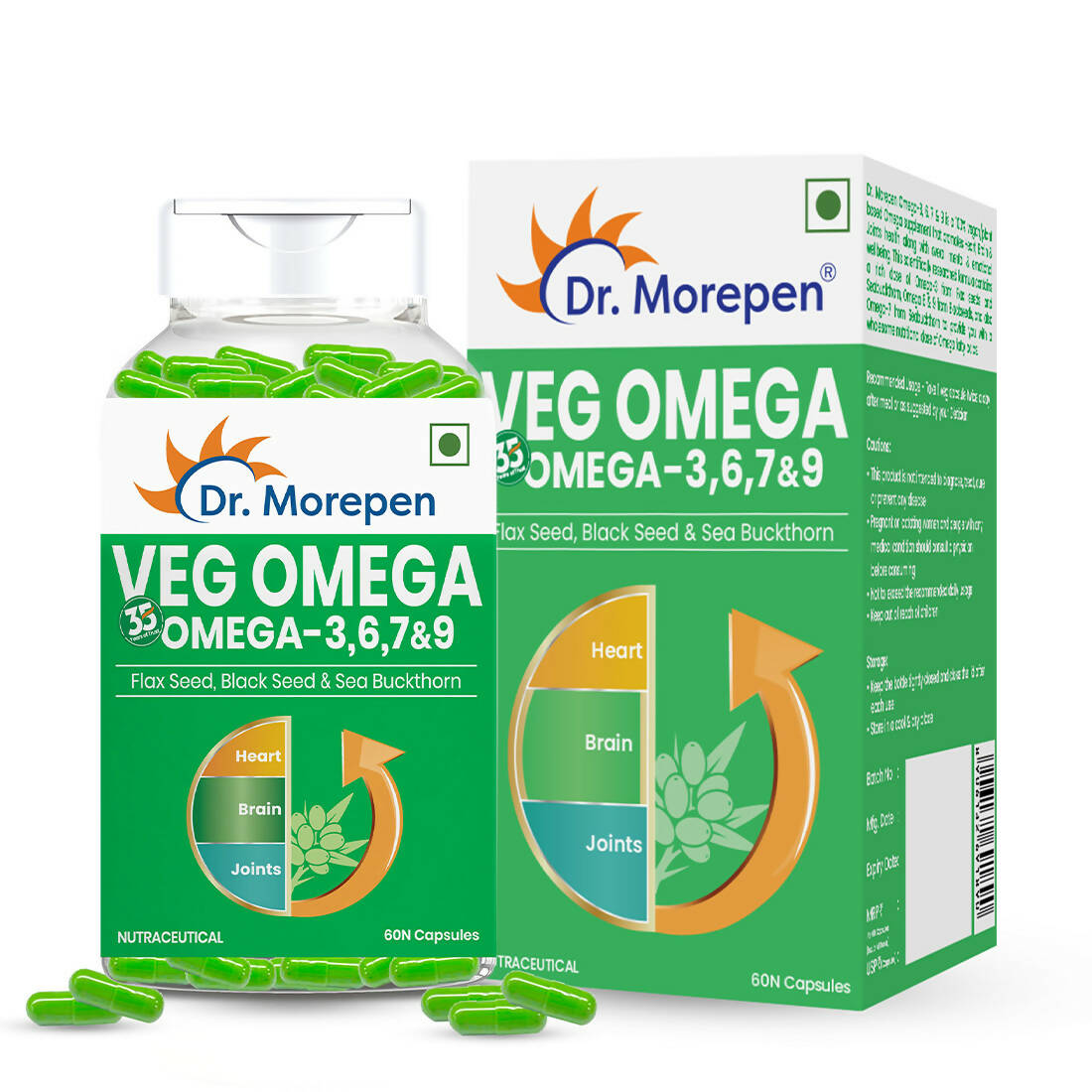 Dr. Morepen Veg-Omega Veg Capsules - Distacart