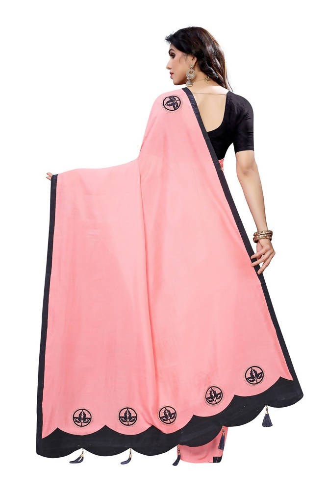 Vamika Designer Peach Dola Silk Saree