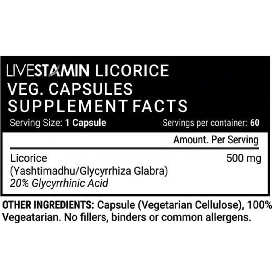 Livestamin Licorice Capsules - Distacart