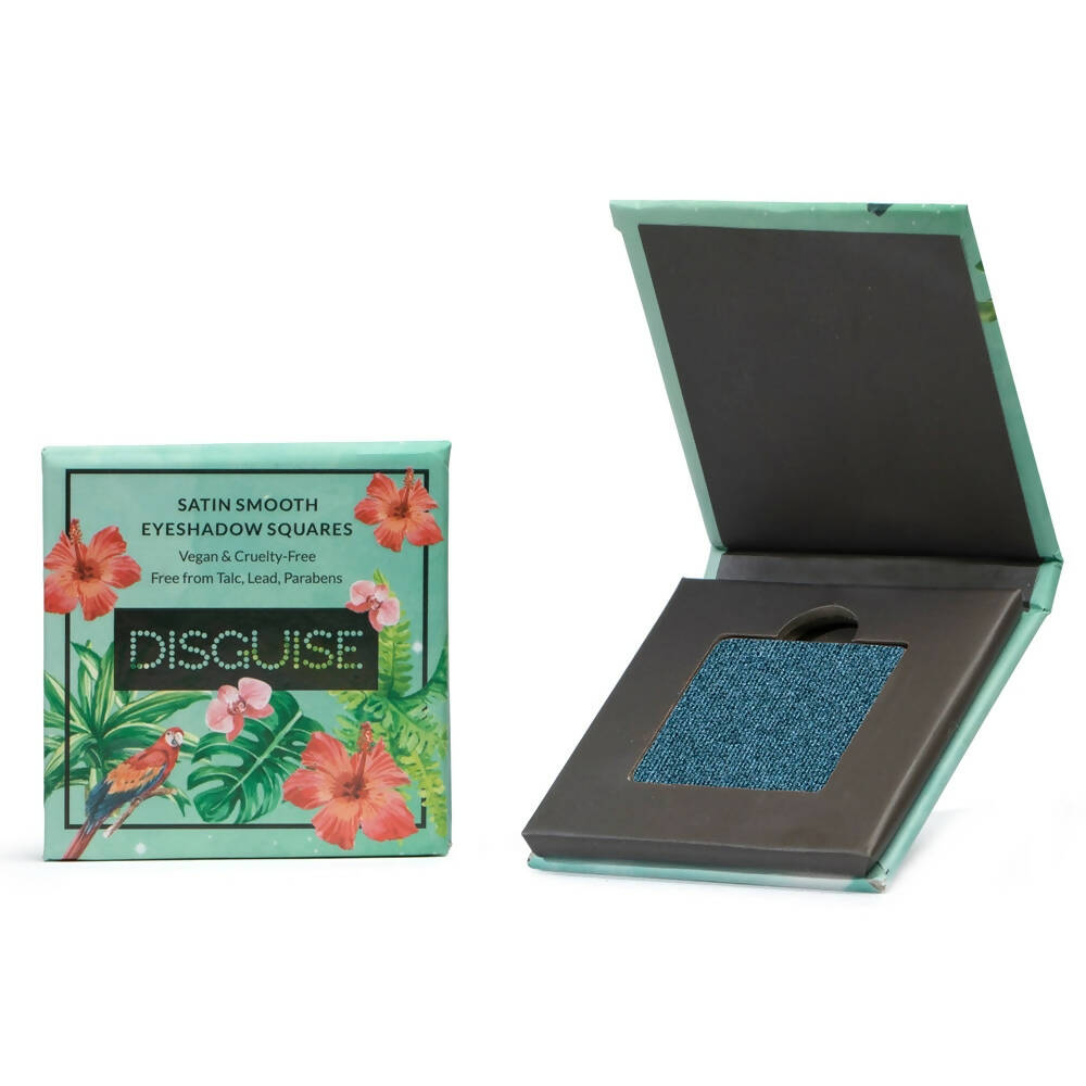 Disguise Satin Smooth Eyeshadow Squares - Satin Teal Peacock 215 - Distacart