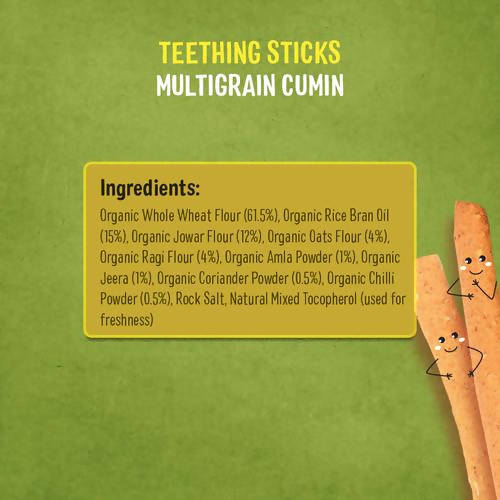 Timios Multigrain Cumin Teething Sticks For Toddlers Ingredients