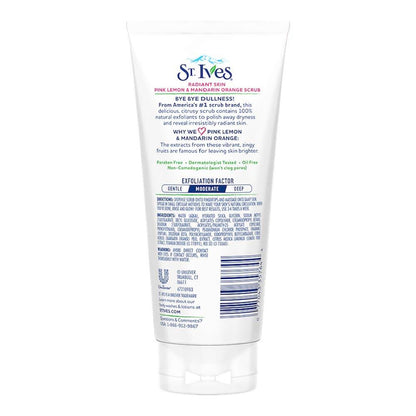 St. Ives Radiant Skin Pink Lemon and Mandarin Orange Scrub - Distacart