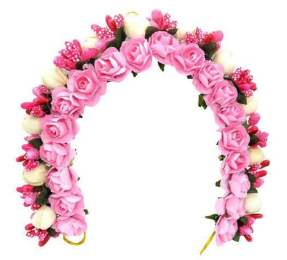 Pink Flower Hair Gajra
