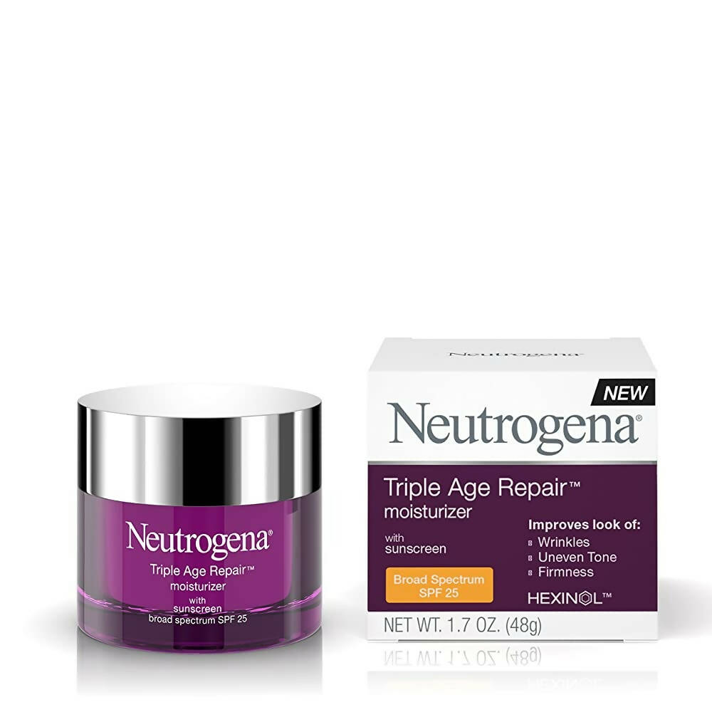 Neutrogena Triple Age Repair Anti Wrinkle Daily Facial Moisturizer With Spf 25 - Distacart