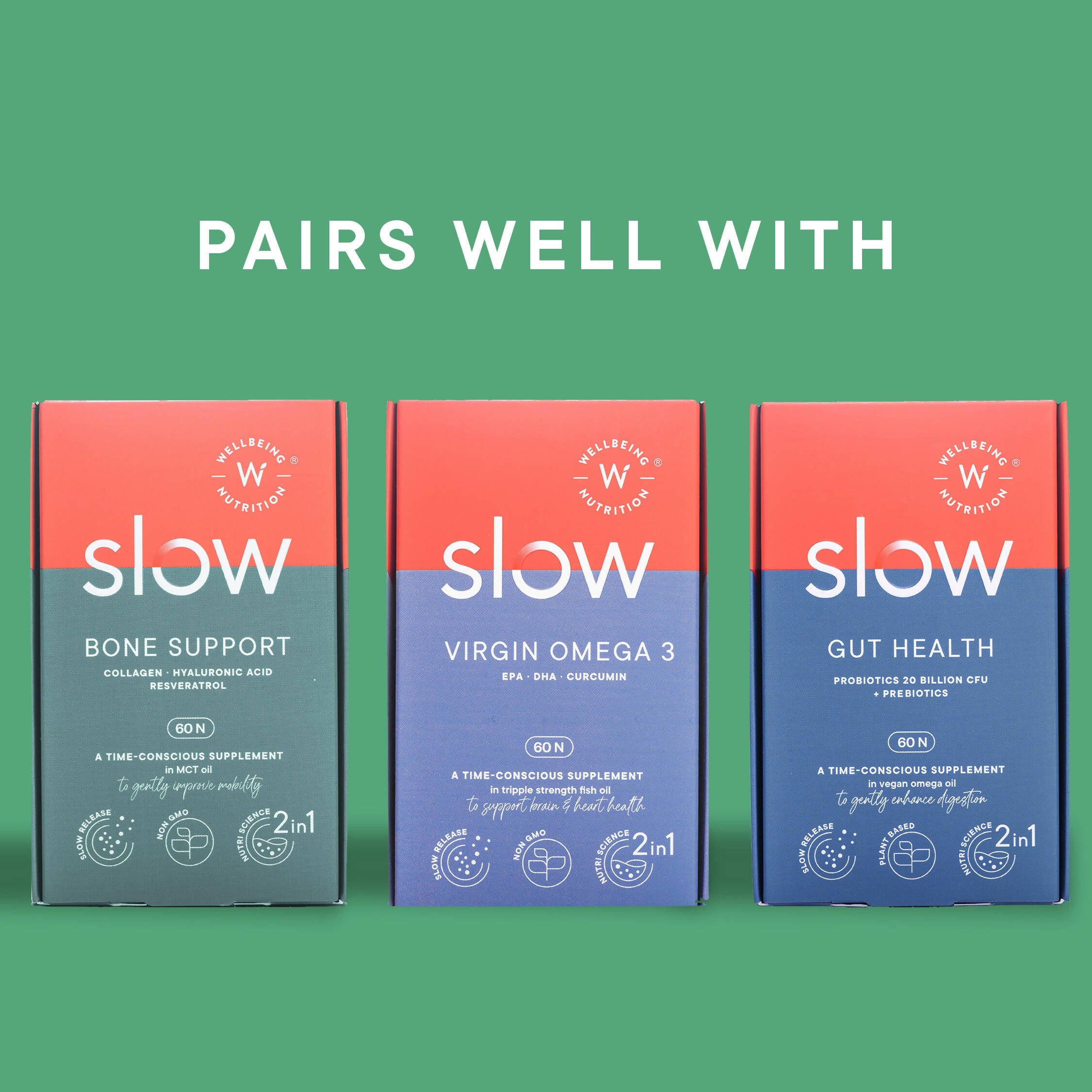 Wellbeing Nutrition Slow | Multivitamin for Him 50+ Capsules - Distacart