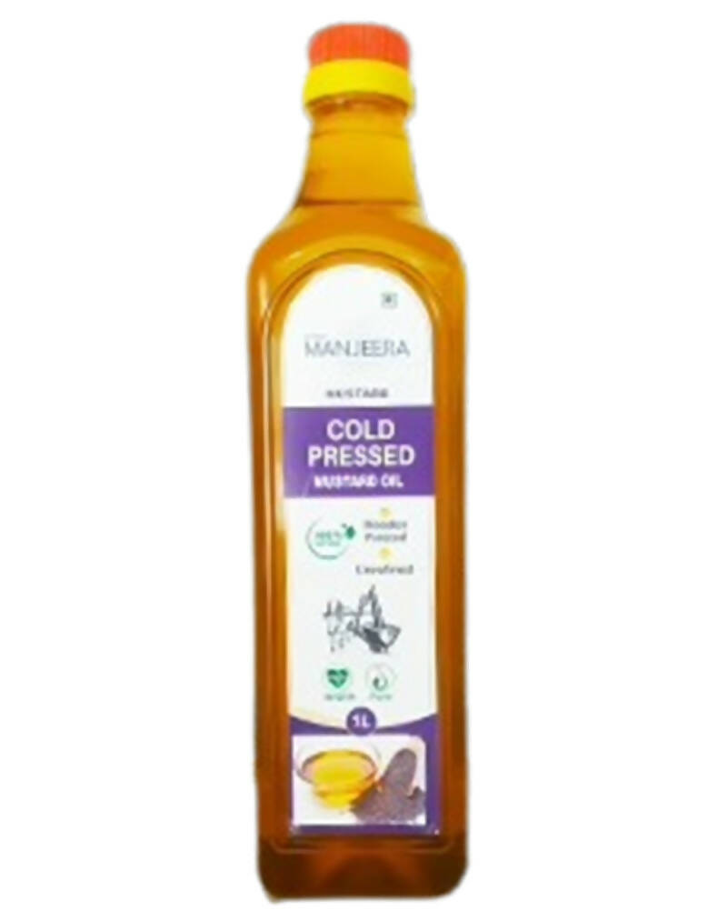 Manjeera Mustard Cold (Wood) Pressed Edible Oil - Distacart