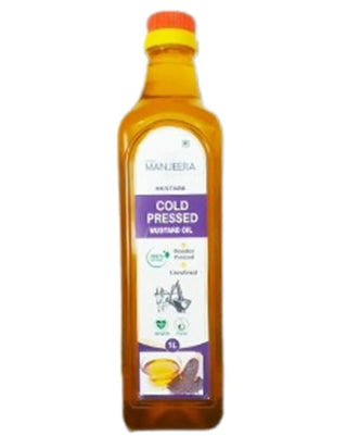 Manjeera Mustard Cold (Wood) Pressed Edible Oil - Distacart