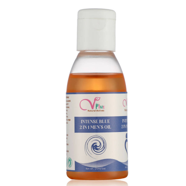 Vigini Plus Natural Actives Intense Blue Men's Stamina Booster Lubricant Delay Oil - Distacart