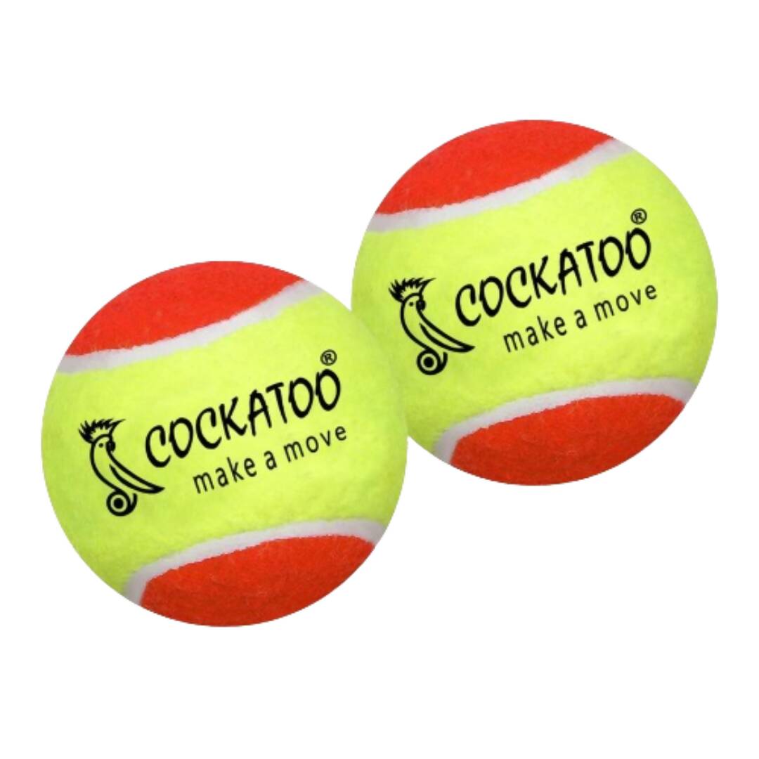 Cockatoo Rubber Cricket Tennis Ball (Pack of 2) - Distacart