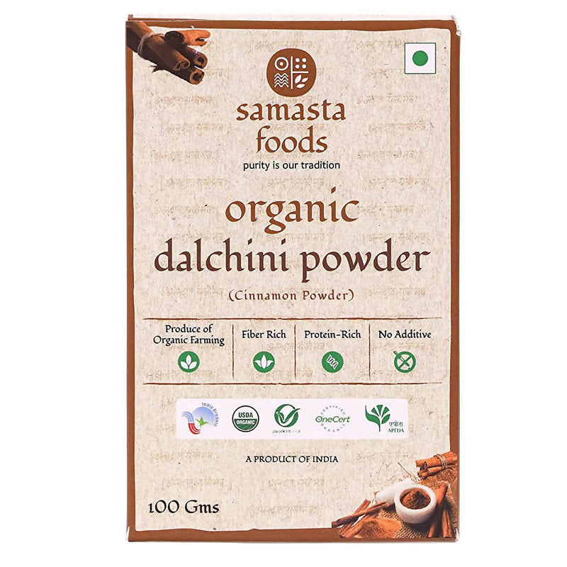Samasta Foods Organic Dalchini (Cinnamon) Powder - Distacart