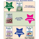 Thumbnail for TummyFriendly Foods Certified Stage3 Porridge Mixes Trial Packs - Ragi, MultiGrain, Oats, Sathu Maavu for 8 Months Old Baby - Distacart