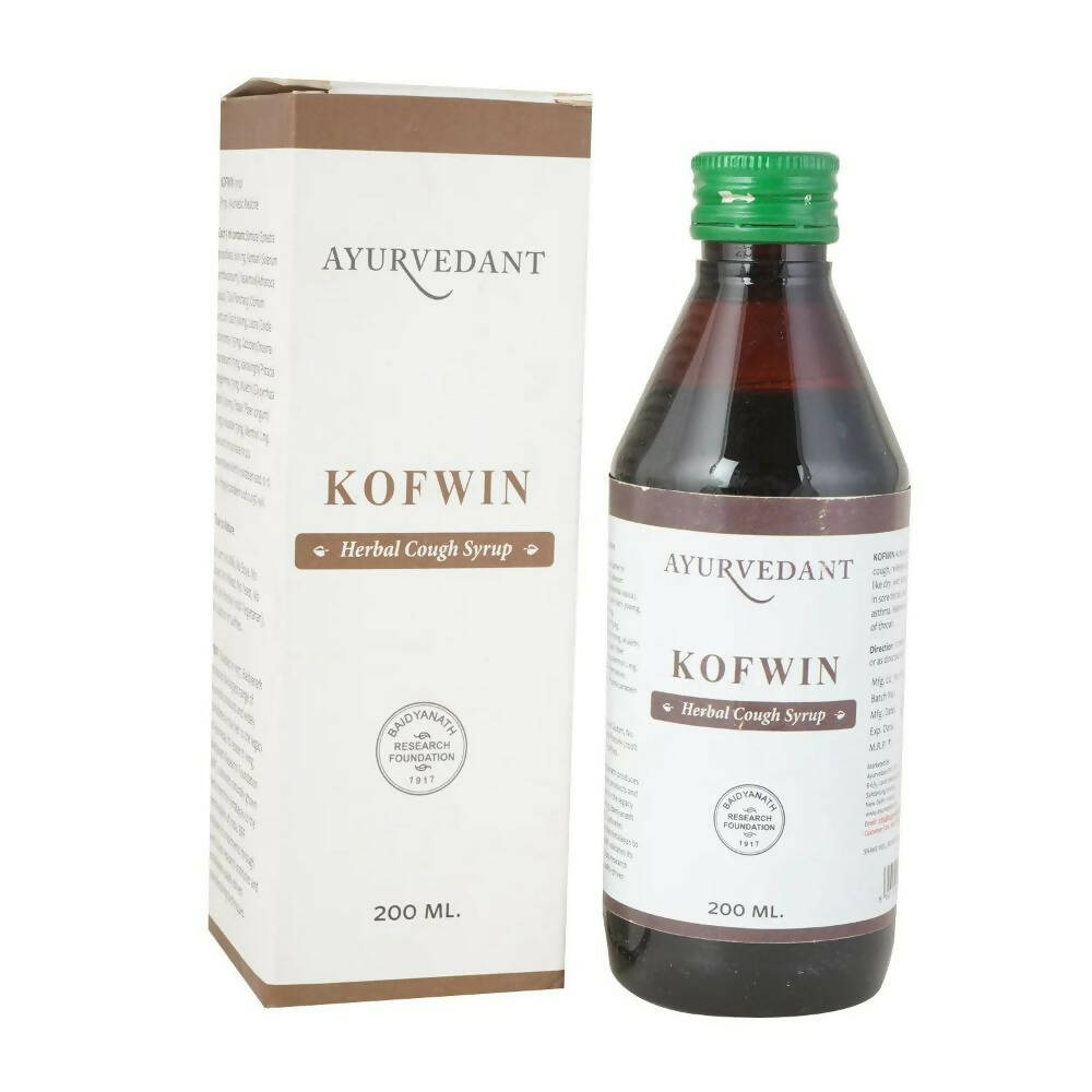Baidyanath Jhansi Ayurvedant Kofwin Herbal Cough Syrup - Distacart