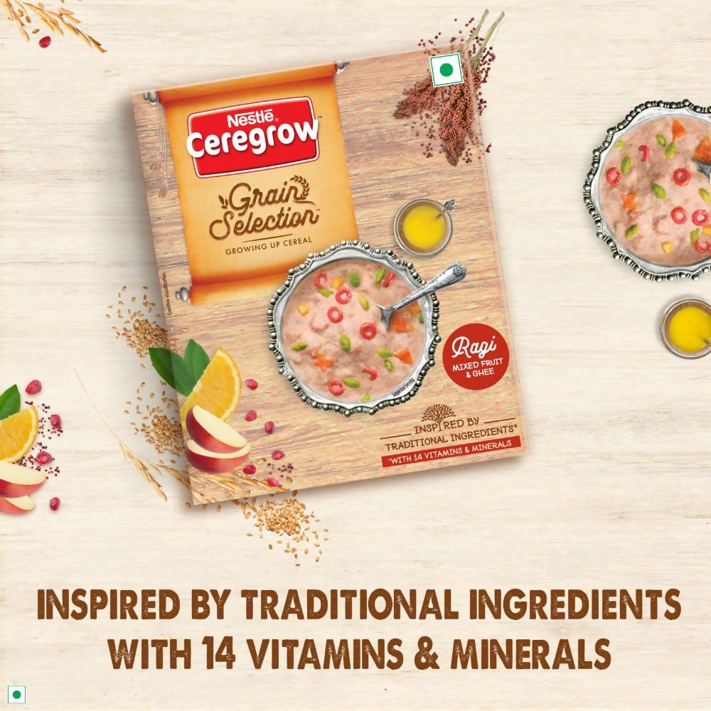Nestle Ceregrow Growing Up Cereal with Ragi, Mixed Fruit & Ghee - Distacart