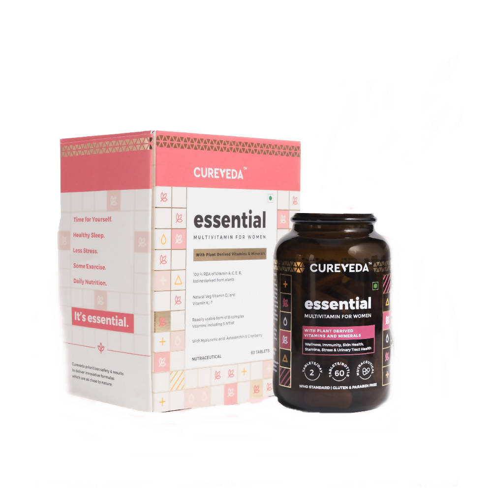 Cureveda Essential Multivitamins For Women Tablets - Distacart