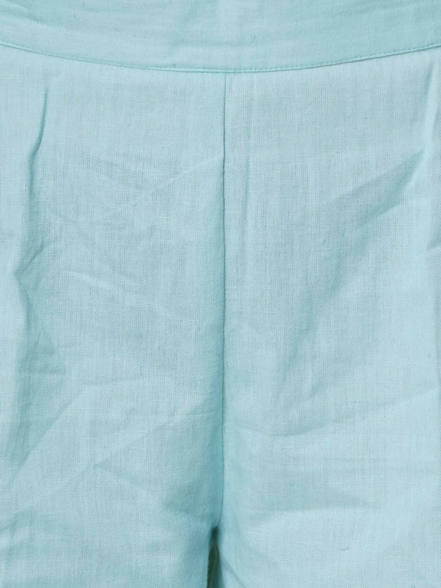 Women Republic Light Blue Cotton Kurta Set - Distacart