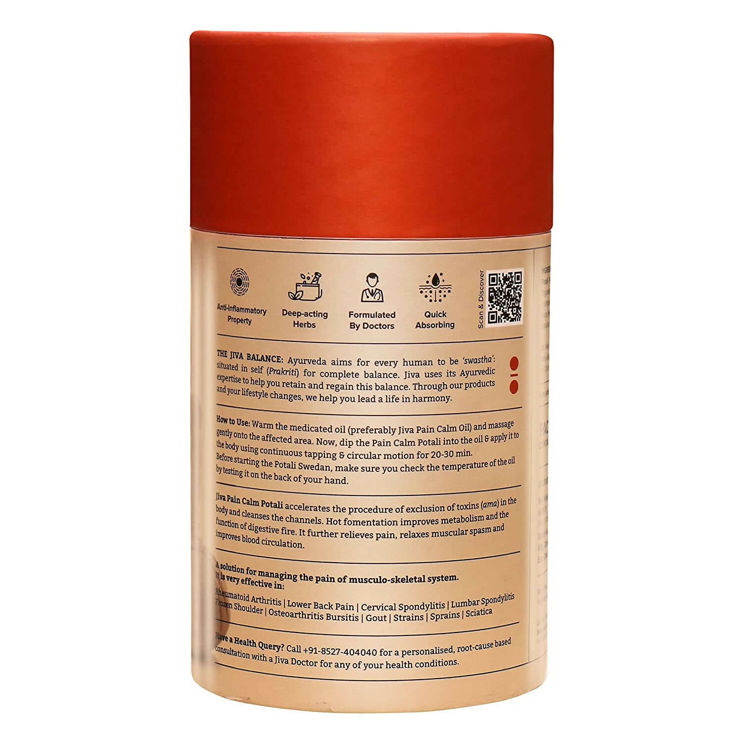 Jiva Ayurveda Pain Calm Potali - Distacart