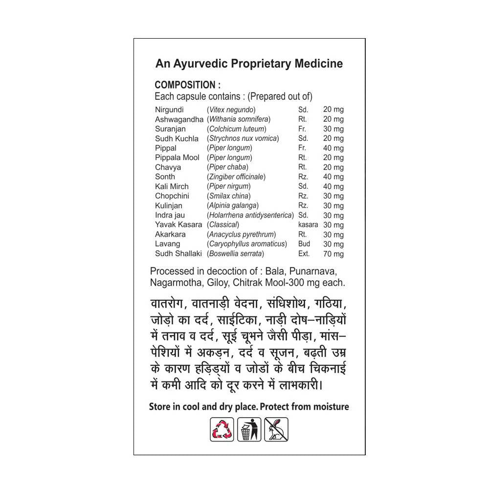Basic Ayurveda Joint Sutra Capsules Ingredients