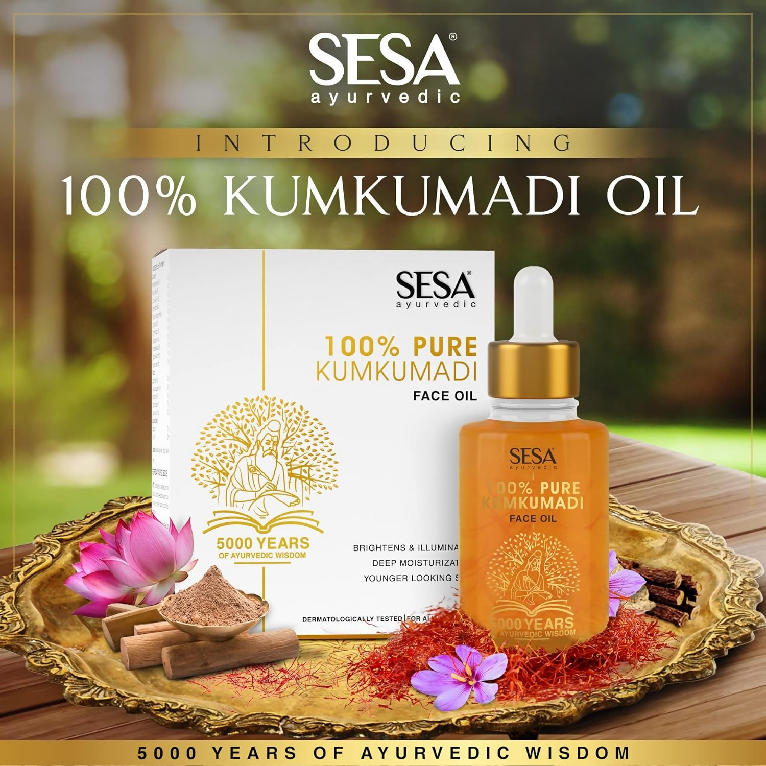 Sesa Ayurvedic Kumkumadi Face Oil - Distacart