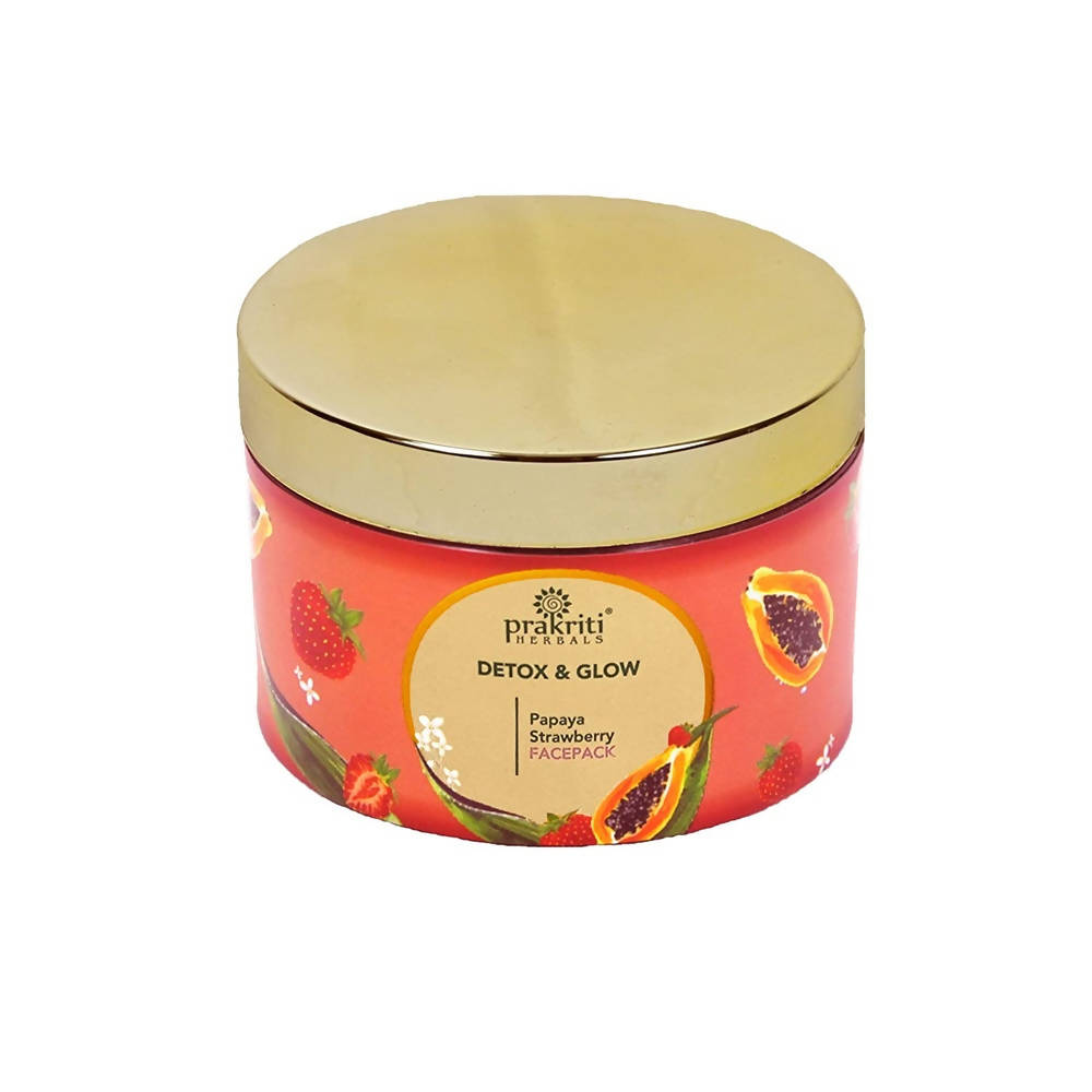 Prakriti Herbals Detox and Glow Strawberry Papaya Face Pack