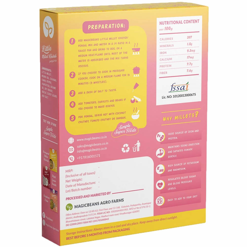 Magicbeans Little Millet Khichdi / Pongal Mix