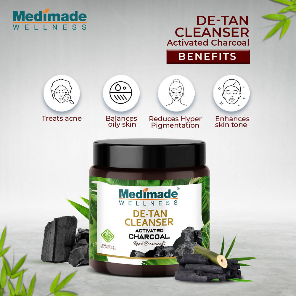 Medimade Wellness Activated Charcoal De-Tan Cleanser