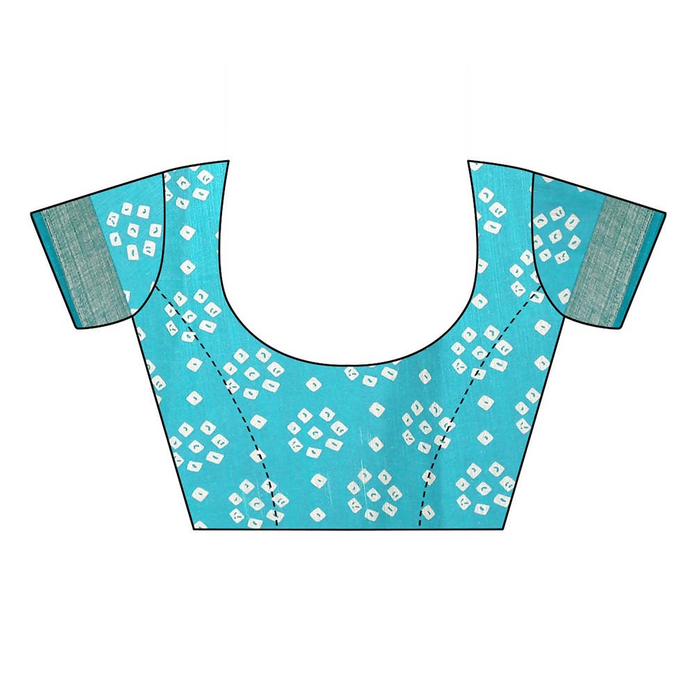 Vamika Rama Green Linen Zari Border Saree