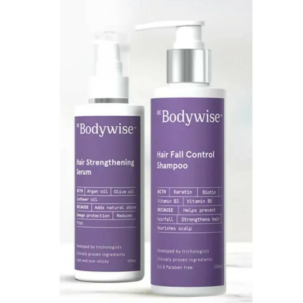 BeBodywise Hair Strengthening Serum and Hair Fall Control Shampoo - Distacart