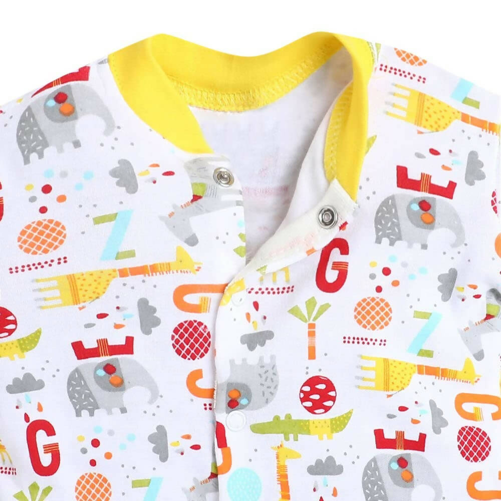 Daddy - G Rompers/Sleepsuits/Jumpsuit /Night Suits for New Born Babies - Yellow - Distacart