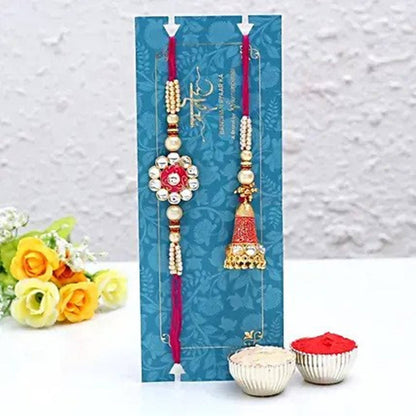 Ethnic Lumba Rakhi Set
