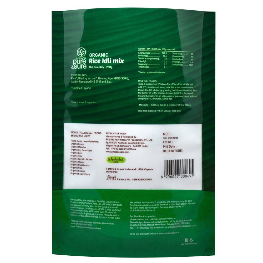 Organic Rice Idli Mix