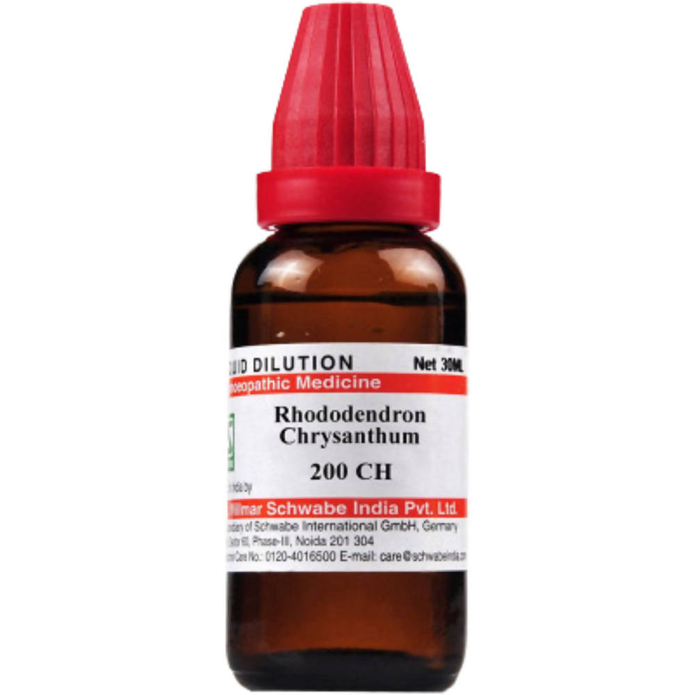 Dr. Willmar Schwabe India Rhododendron Chrysanthum Dilution - Distacart