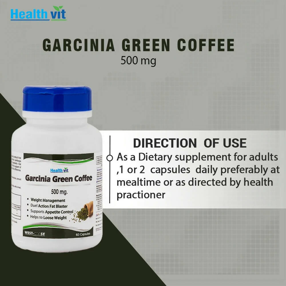 Healthvit Garcinia Green Coffee Capsules - Distacart