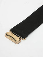 Thumbnail for NVR Women Circular Gold Plated Adjustable Broad Belt - Distacart