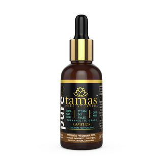 Tamas Pure Ayurveda 100% Organic Camphor Essential Oil - USDA Certified Organic - Distacart